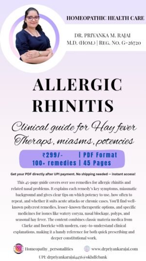 Allergic Rhinitis Homeopathic Therapeutics