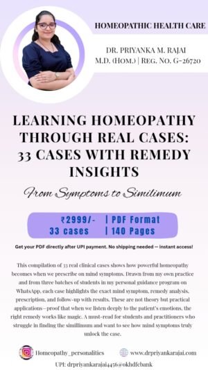 Learning Homeopathy Through Real Cases