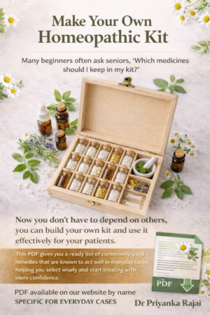 Specific for everyday cases. Applied Materia Medica Homeopathic kit