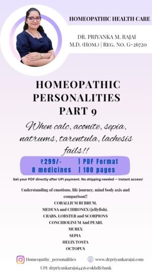 Homeopathic Personalities Part 9