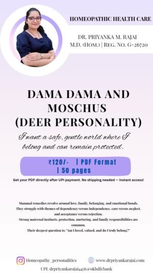 DAMA DAMA AND MOSCHUS (DEER PERSONALITY)